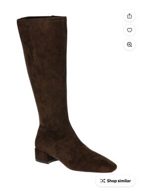 Classic Over-the-Knee Suede Boots in Dark Brown nwot never worn just tried on